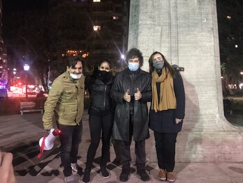 Milei junto a Victoria Villarruel