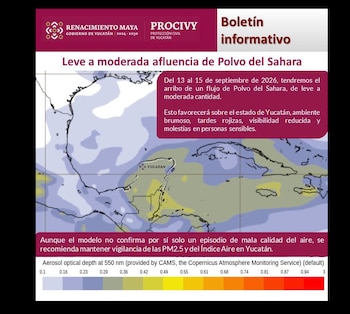 polvo del sahara yucatán