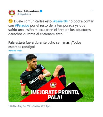 La cuenta del Bayer Leverkusen