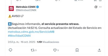 (X/ @MetrobusCDMX)