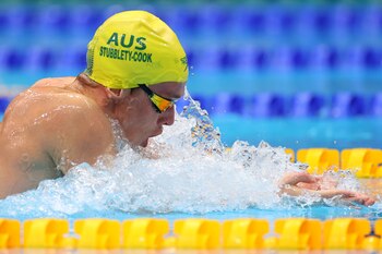 Tokyo 2020 Olympics - Swimming - Men's 200m Breaststroke - Semifinal 2 - Tokyo Aquatics Centre - Tokyo, Japan - July 28, 2021. Izaac Stubblety-Cook of Australia in action REUTERS/Marko Djurica