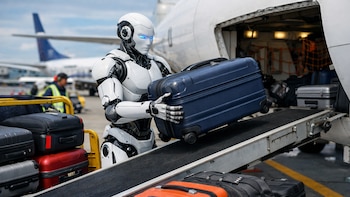 Los robot humanoides llegan a los aeropuertos en Japón para suplir la falta de trabajadores