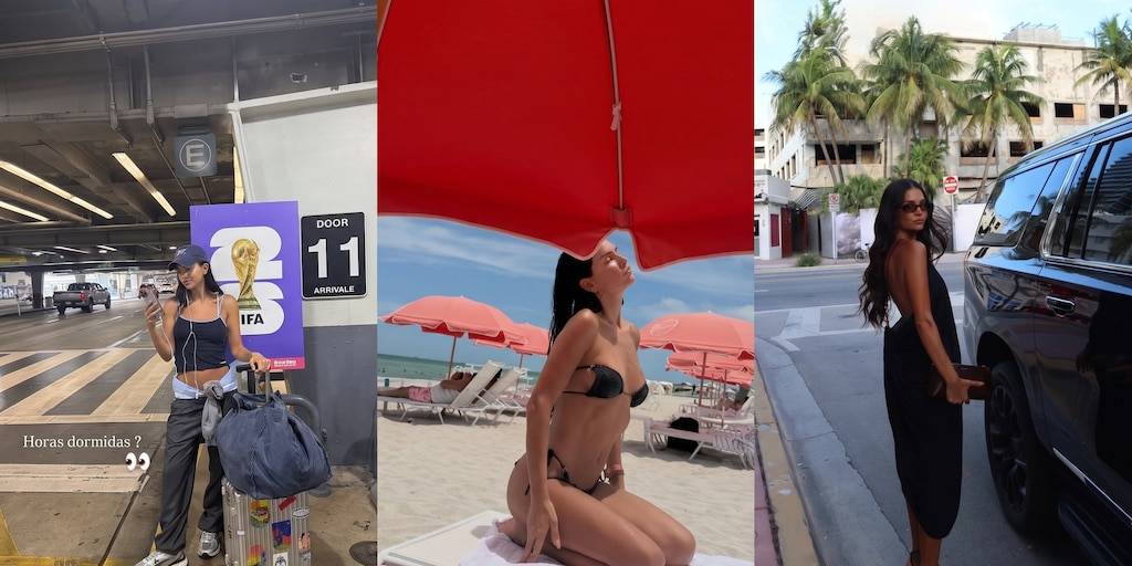 Los días de Zaira Nara en Miami: trabajo, playa y una sorpresa con sus valijas en la travesía de regreso