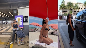 Los días de Zaira Nara en Miami: trabajo, playa y una sorpresa con sus valijas en la travesía de regreso