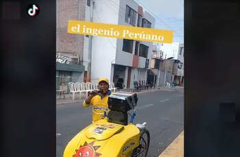 El alegre heladero es sensación