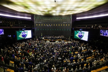 El Congreso Nacional en Brasilia,