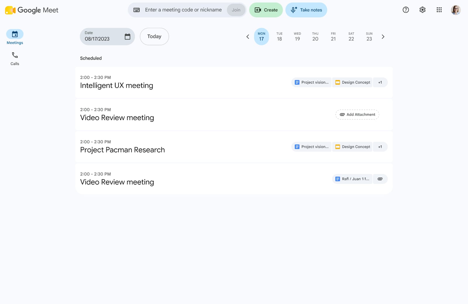 Solo hay que entrar a Meet con una cuenta de Google y elegir “Tomar notas”. (Google)