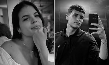 Valentina Vanegas y Juan Esteban Vanegas se encontraban en el edificio Torres del Limonar, en Cali, cuando se registró el terremoto - crédito @24LMSB/X