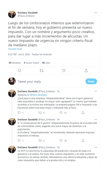 yacobitti renta inesperada