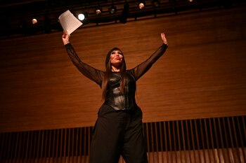 Moria Casán y su performance