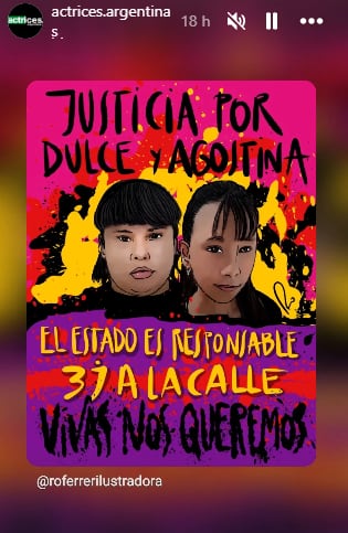 Historia de Instagram de @actrices.argentinas