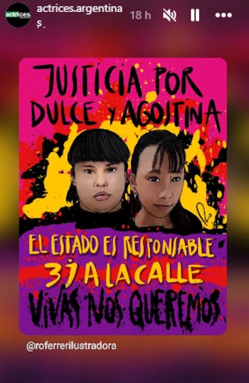 Historia de Instagram de @actrices.argentinas