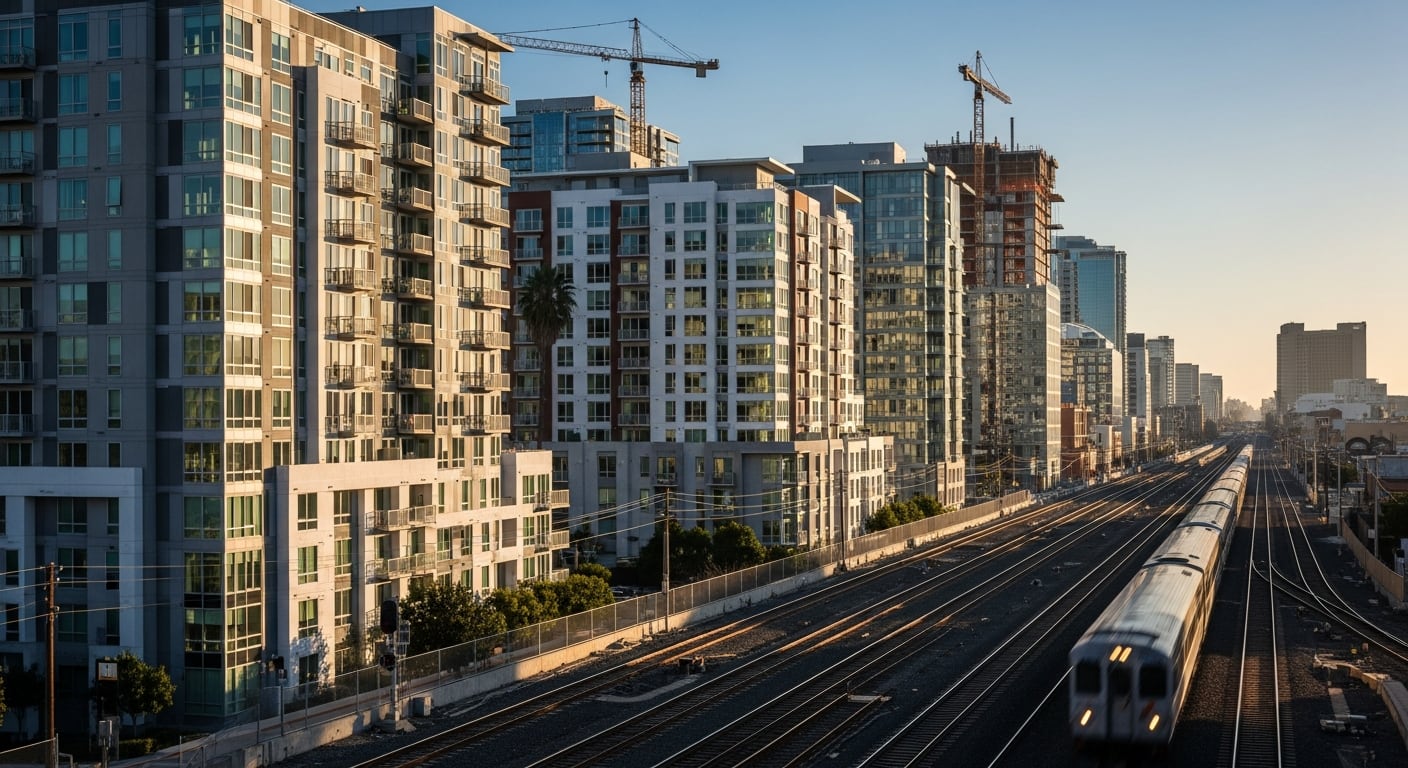 El gobierno de Gavin Newsom sostiene que la SB 79 busca aliviar la crisis de vivienda, mejorar la movilidad urbana y reducir la presión sobre los precios inmobiliarios. (Imagen Ilustrativa Infobae)