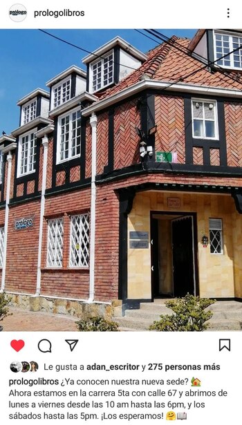 Captura de pantalla, Instagram Prólogo