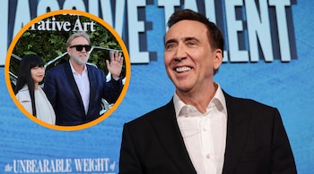 Nicolas Cage sorprende con un radical cambio de look durante su aparición en Los Ángeles.