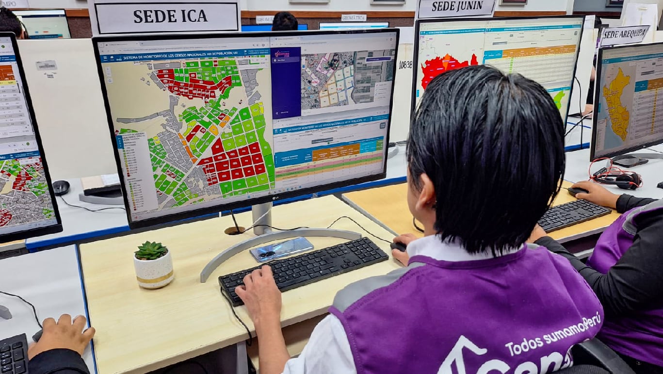 Censos 2025: estos son los distritos con mayor avance en el primer mes de trabajo del INEI