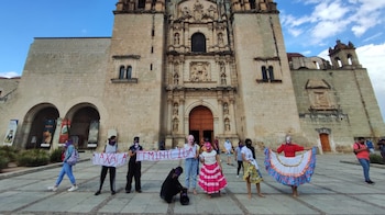 Performance "Mujer oaxaqueña", de la