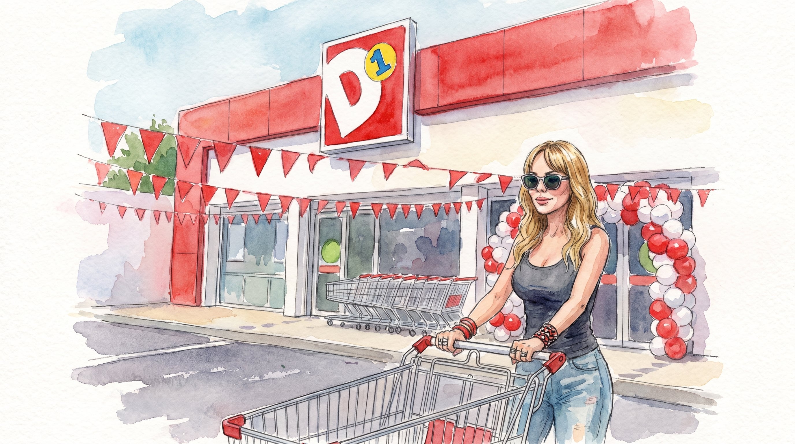 Natalia París fue sorprendida por sus seguidores haciendo mercado en una tienda D1 - crédito Imagen Ilustrativa Infobae
