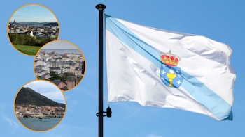 Cariño, Burela y A Guarda son los tres municipios costeros de Galicia con el precio de la vivienda más bajo. (Montaje Infobae con imágenes de Canva y Wikipedia)