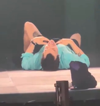 Harry Styles se desplomó en el escenario de Wembley durante la ola de calor en Londres