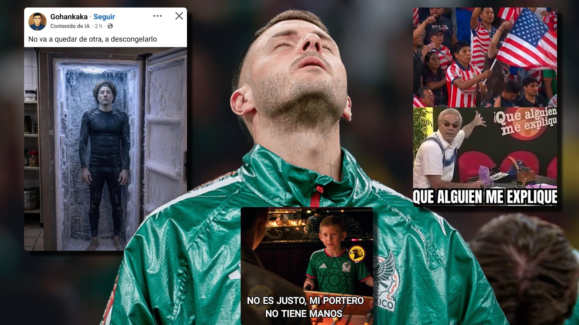 Los internautas no tuvieron compasión de Santiago Giménez y “Tala” Rangel, jugadores clave en la derrota del sábado. (Especial Infobae / Redes sociales)