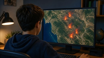 Théo, el joven que ha creado un mapa interactivo de los incendios forestales basado en una simple observación