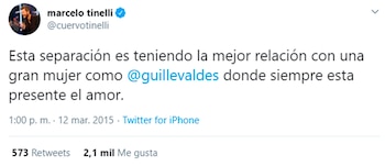 El tuit de Marcelo Tinelli
