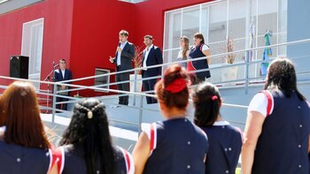 El gobernador Axel Kicillof, hoy,