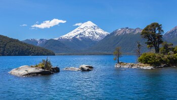 El lago Huechulafquen, en la