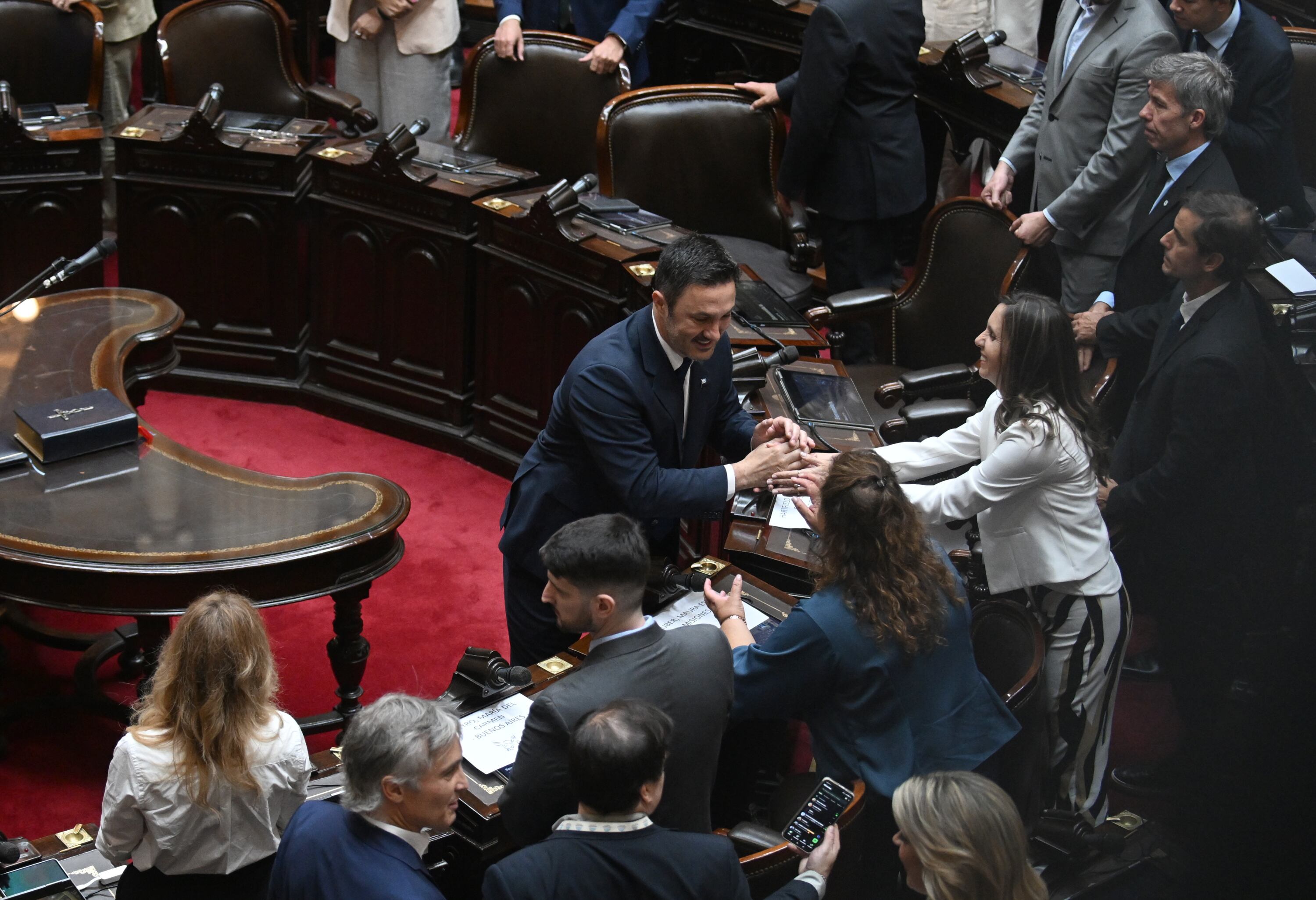 Petri juró y pronunció luego un encendido discurso contra la oposición (Foto: Maximiliano Luna)