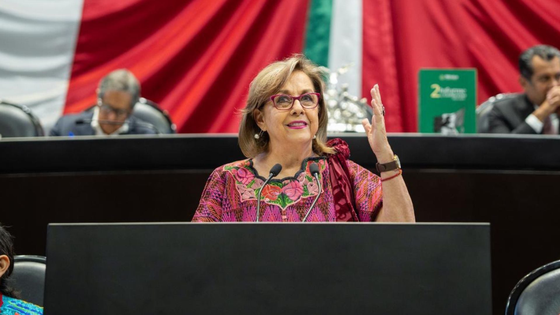 La senadora Malú Micher defendió a morenistas señalados por EEUU. (X/@MaluMicher)