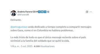 Andrés Forero acusó a Petro