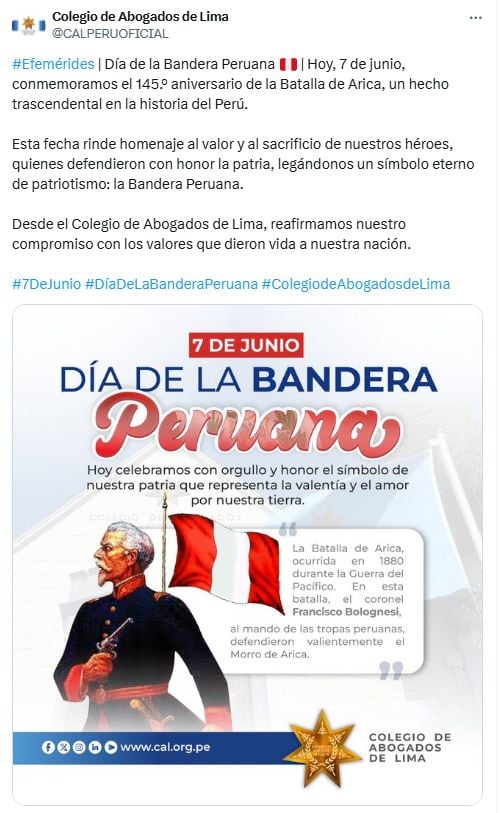 El Día de la Bandera refuerza la identidad nacional y el sentimiento de pertenencia de los peruanos.