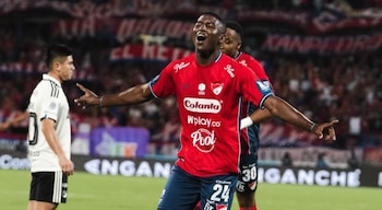 Nivaldo Erazo hizo su debut goleador en el partido ante Millonarios, defendiendo los colores del Independiente Medellín - crédito @dimoficialcom/Instagram