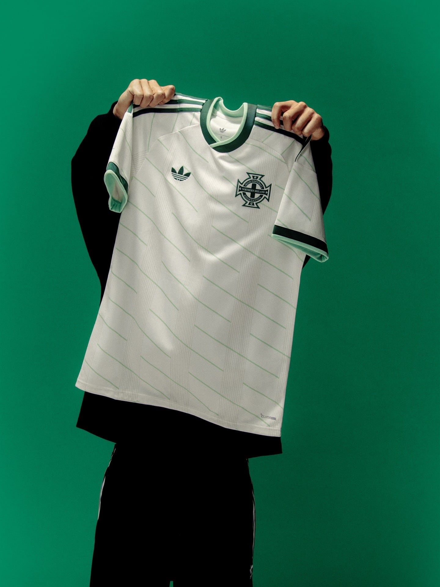 La camiseta que presentó Irlanda del Norte (Adidas)