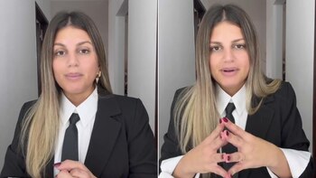 Una joven muestra los efectos