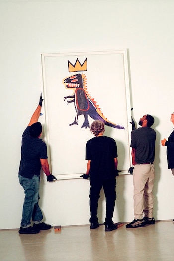 Una de las imágenes más populares de Basquiat —y con más licencias—: 'Pez Dispenser' (1984)