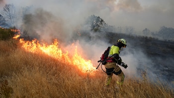 Los rayos de tormentas secas