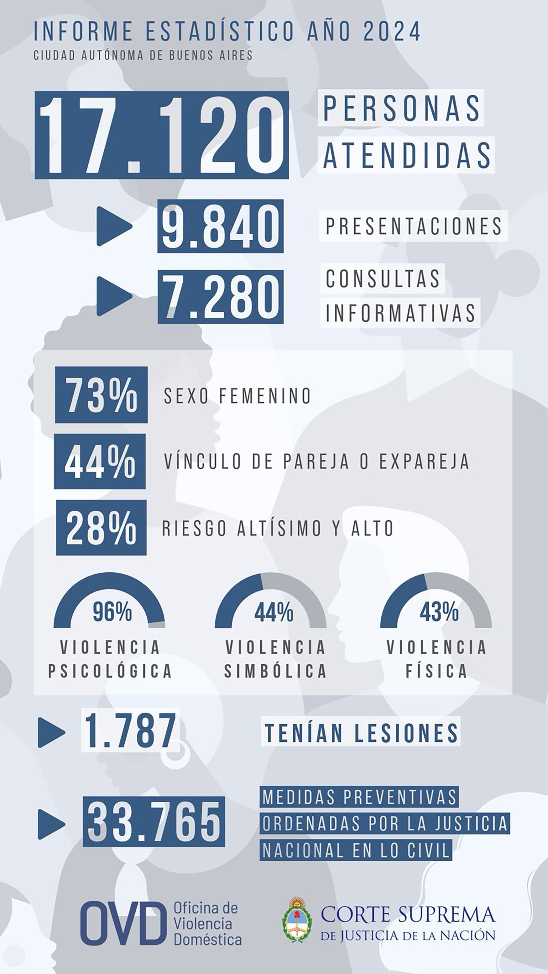 Informe anual de la Oficina de Violencia Doméstica de la Corte Suprema