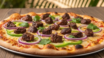 La pizza de iguana causa