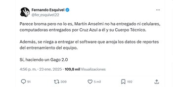 Acusaron a Martín Anselmi de