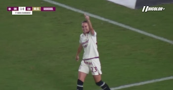 Sofía Oxandabarat anotó gol para el 1-0 de Universitario ante Sporting Cristal en la final vuelta de la Liga Femenina 2026.