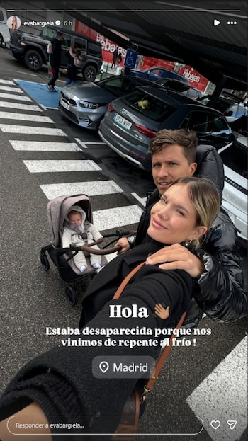 La pareja viajó de sorpresa