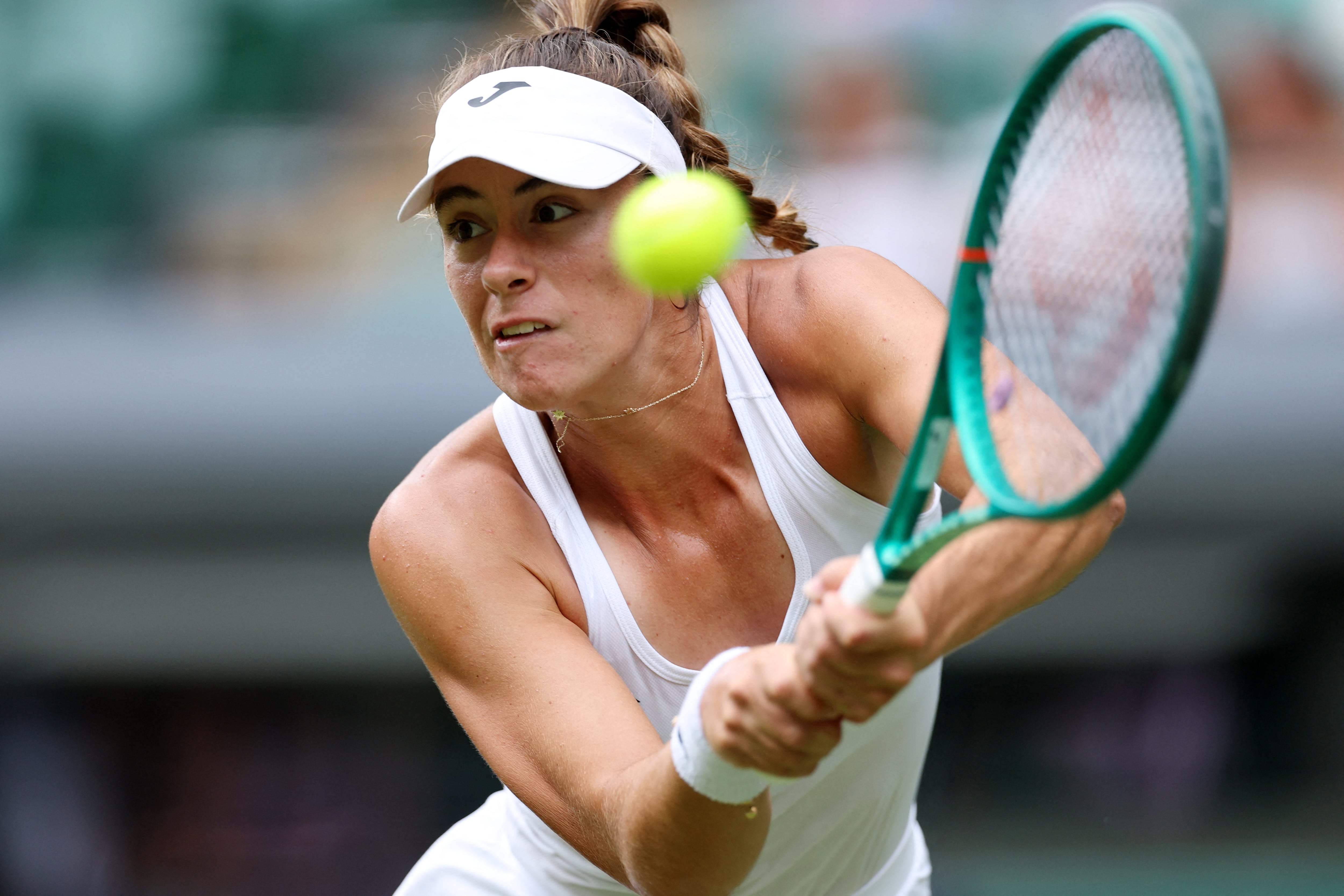 Solana Sierra, la tenista número 1 de la Argentina (Crédito: REUTERS/Toby Melville)