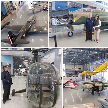 En el Museo de Aviación