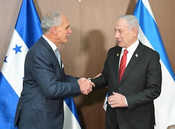 Tito Asfura y Benjamín Netanyahu