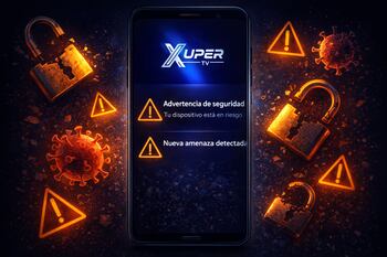 Pantalla de error al intentar acceder a Xuper TV o Magis TV tras el bloqueo judicial en Argentina