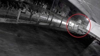 El momento en el que Romero cae desplomado y el auto se da a la fuga (Gentileza: Diario Panorama)