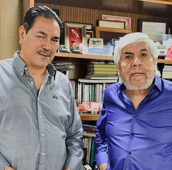 Hugo Moyano y Emilio Rotela,