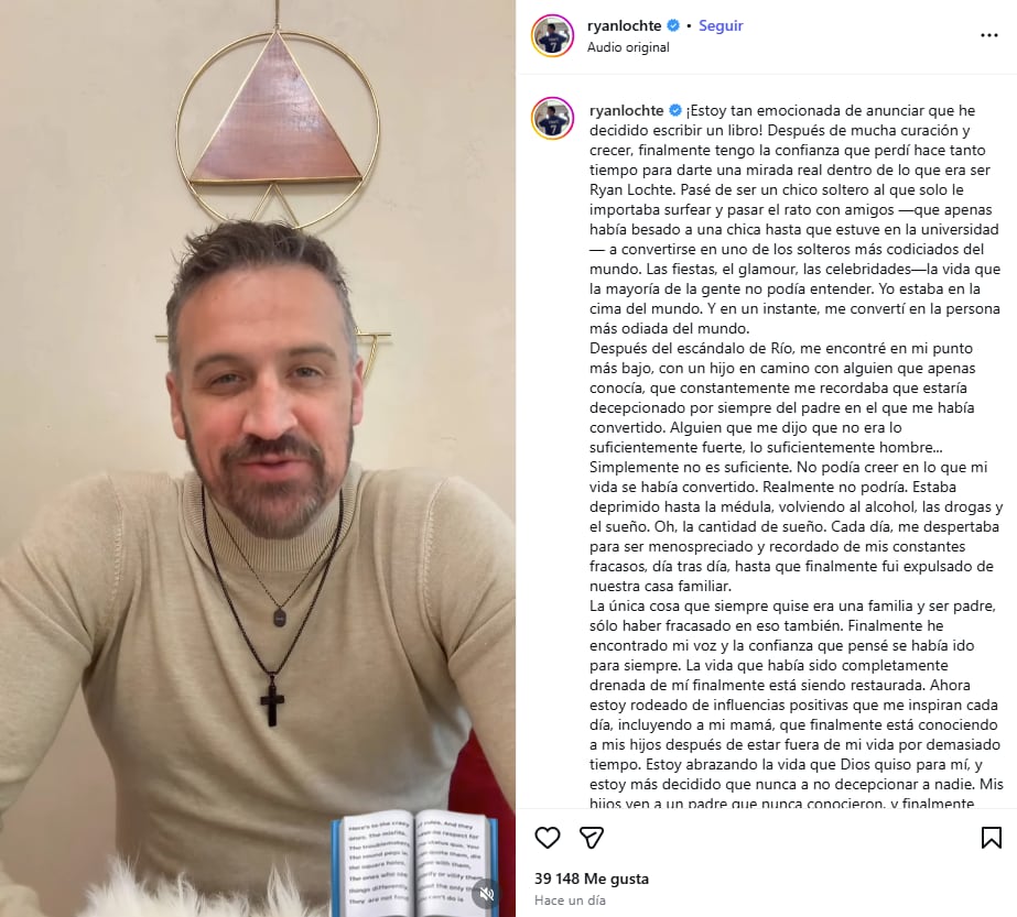 El posteo de Ryan Lochet